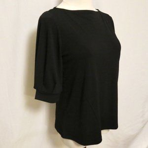 H&M Black Half Sleeve Top
